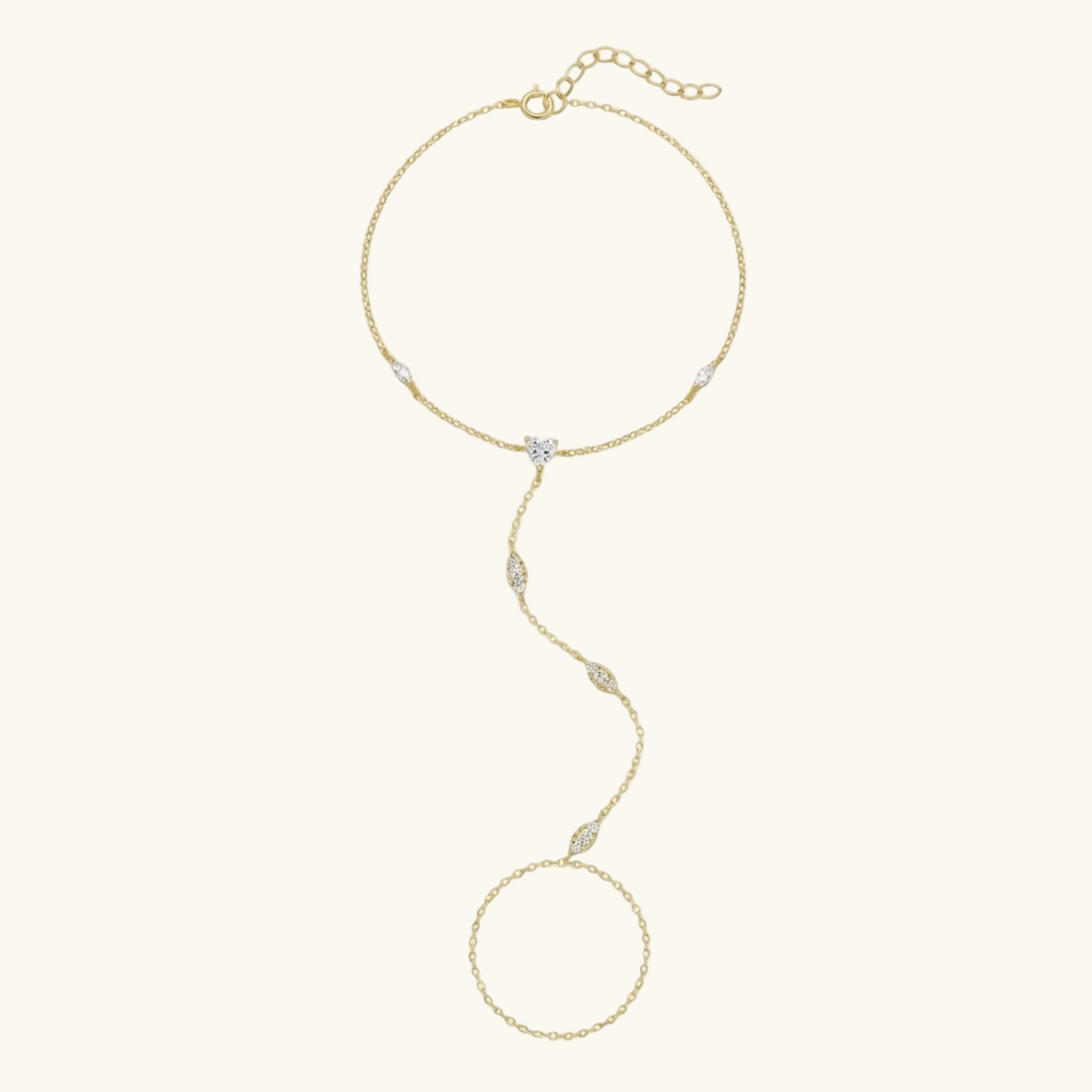 Selene Wave Hand Chain
