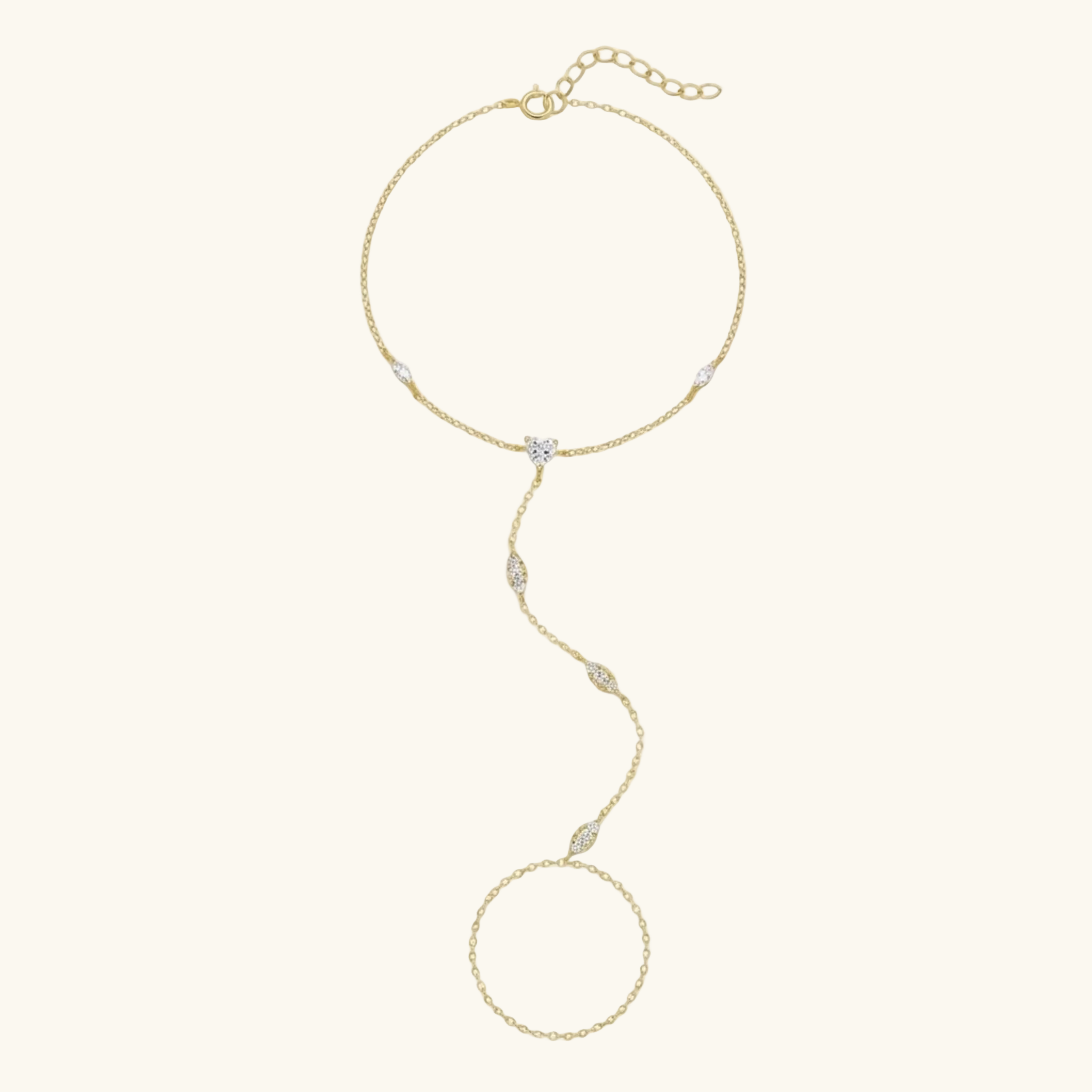 Selene Wave Hand Chain