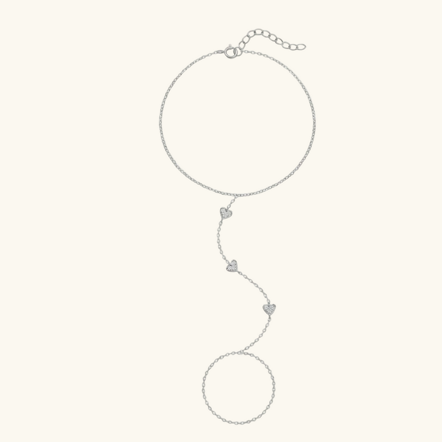 Lunette Heart Path Hand Chain
