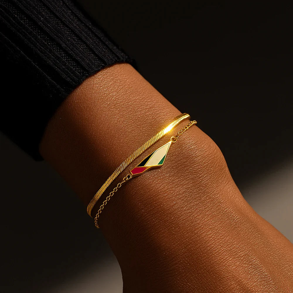 Qamar Unity Herringbone Bracelet