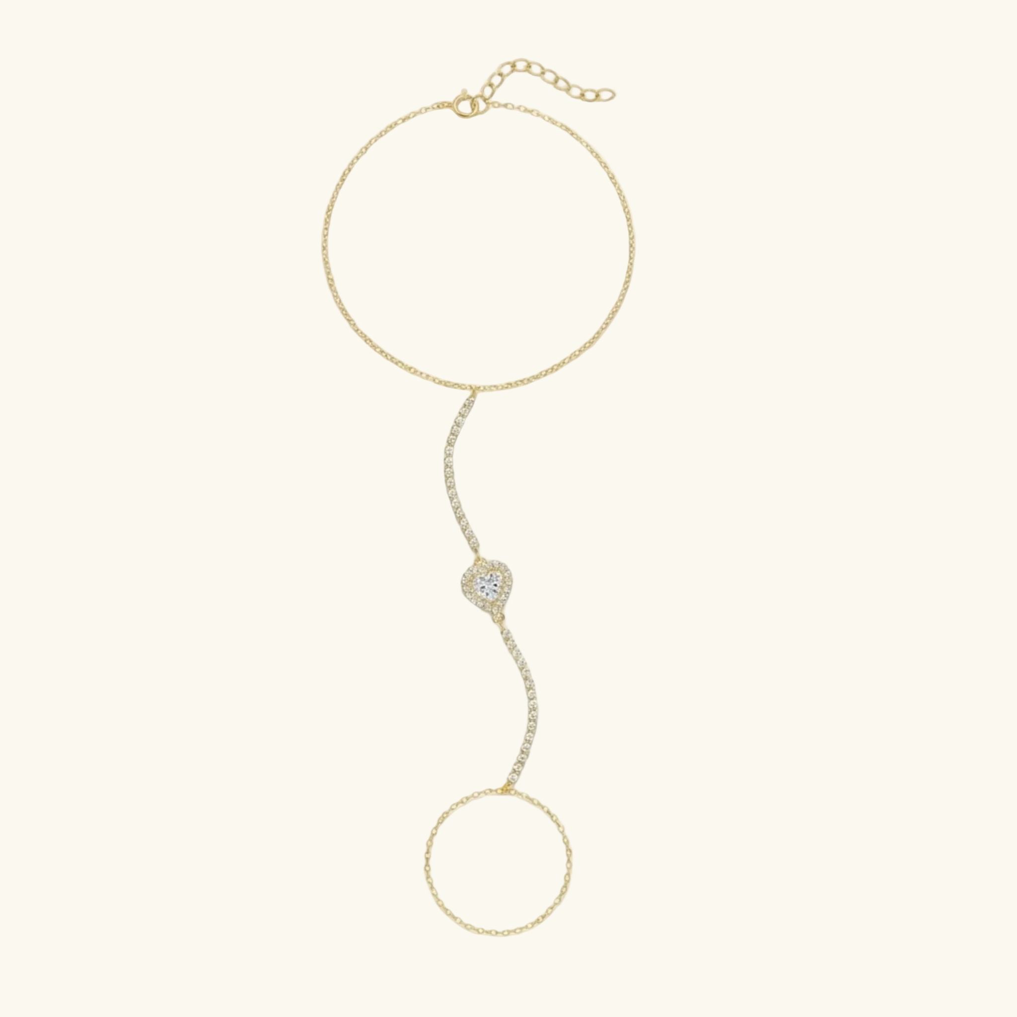 Amora Heart Hand Chain
