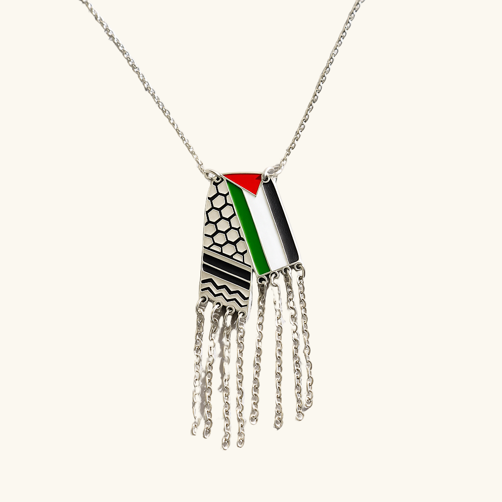 Silver Keffiyeh Necklace