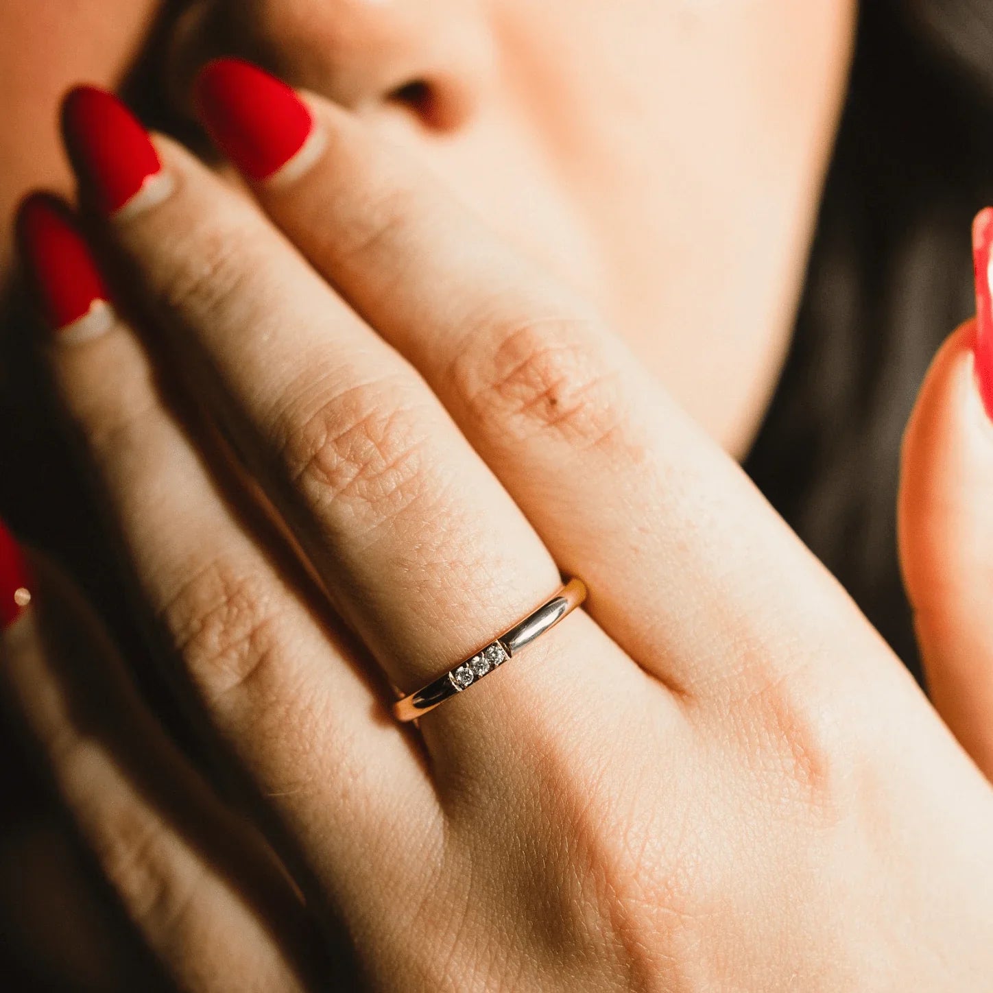 Qamar Noor Trio Ring