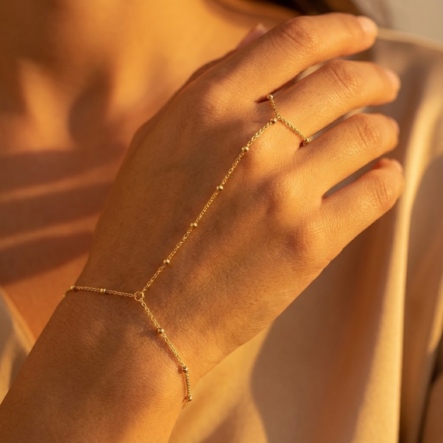 Liora Bead Hand Chain