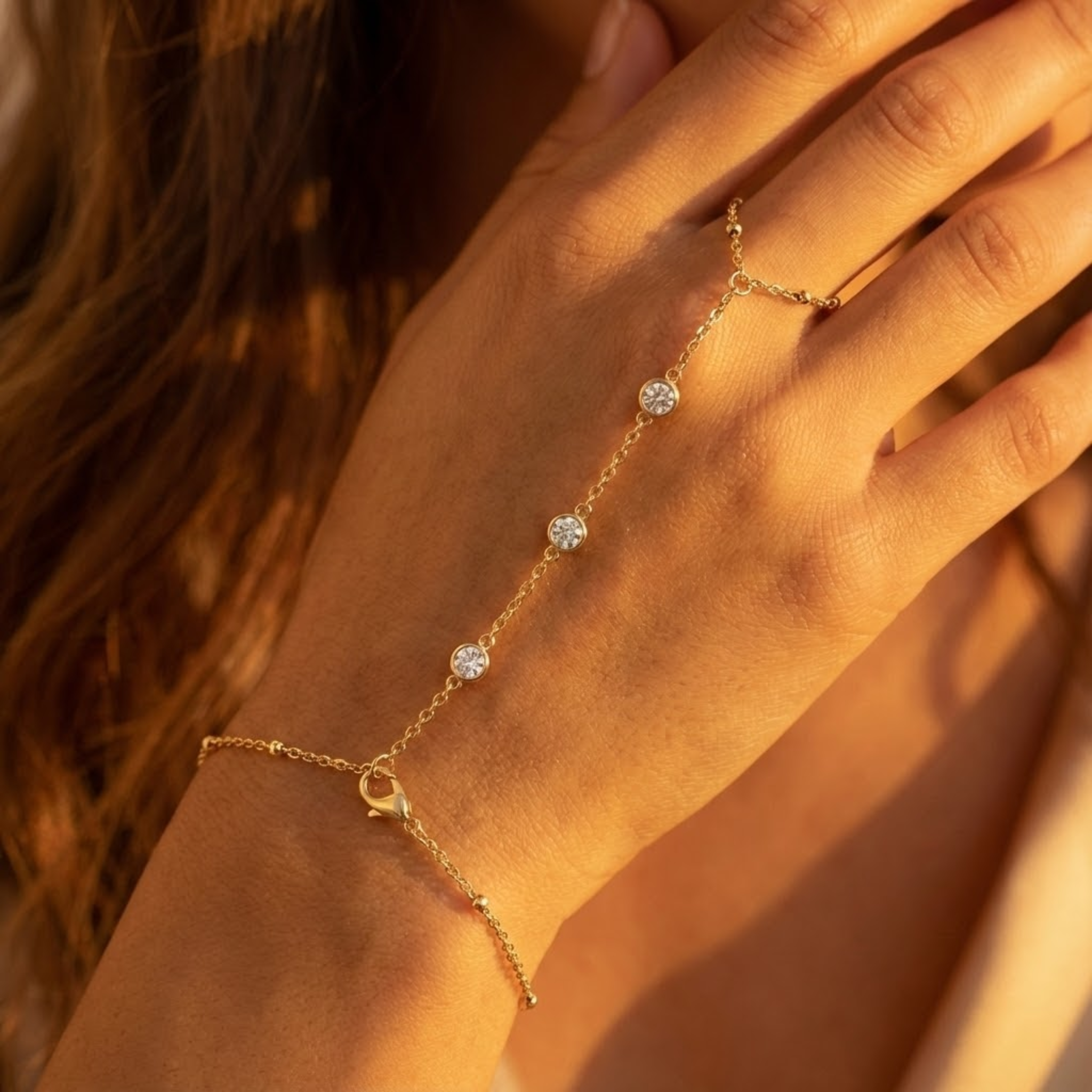 Aurora Gold Hand Chain