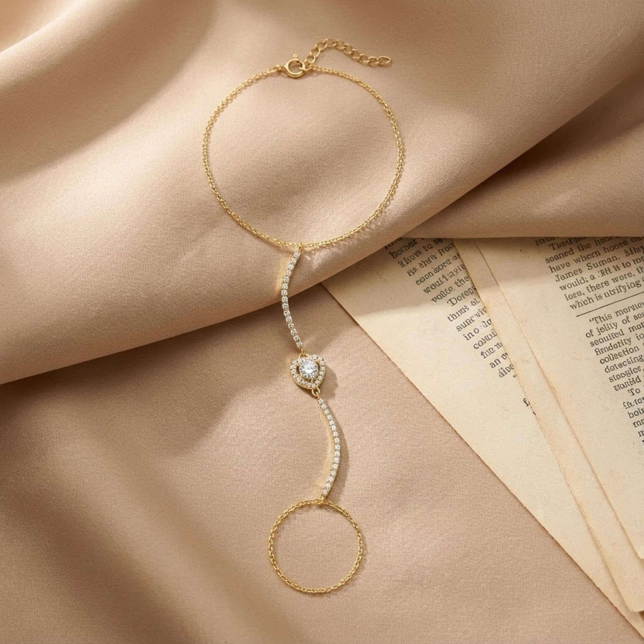 Amora Heart Hand Chain