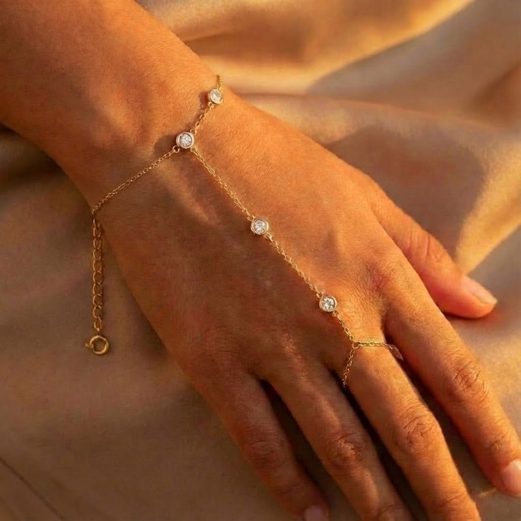 Serena Crystal Hand Chain