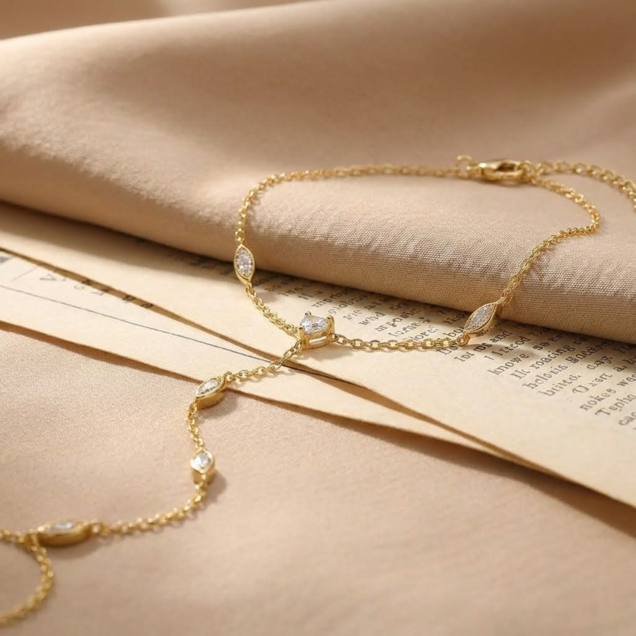 Selene Wave Hand Chain