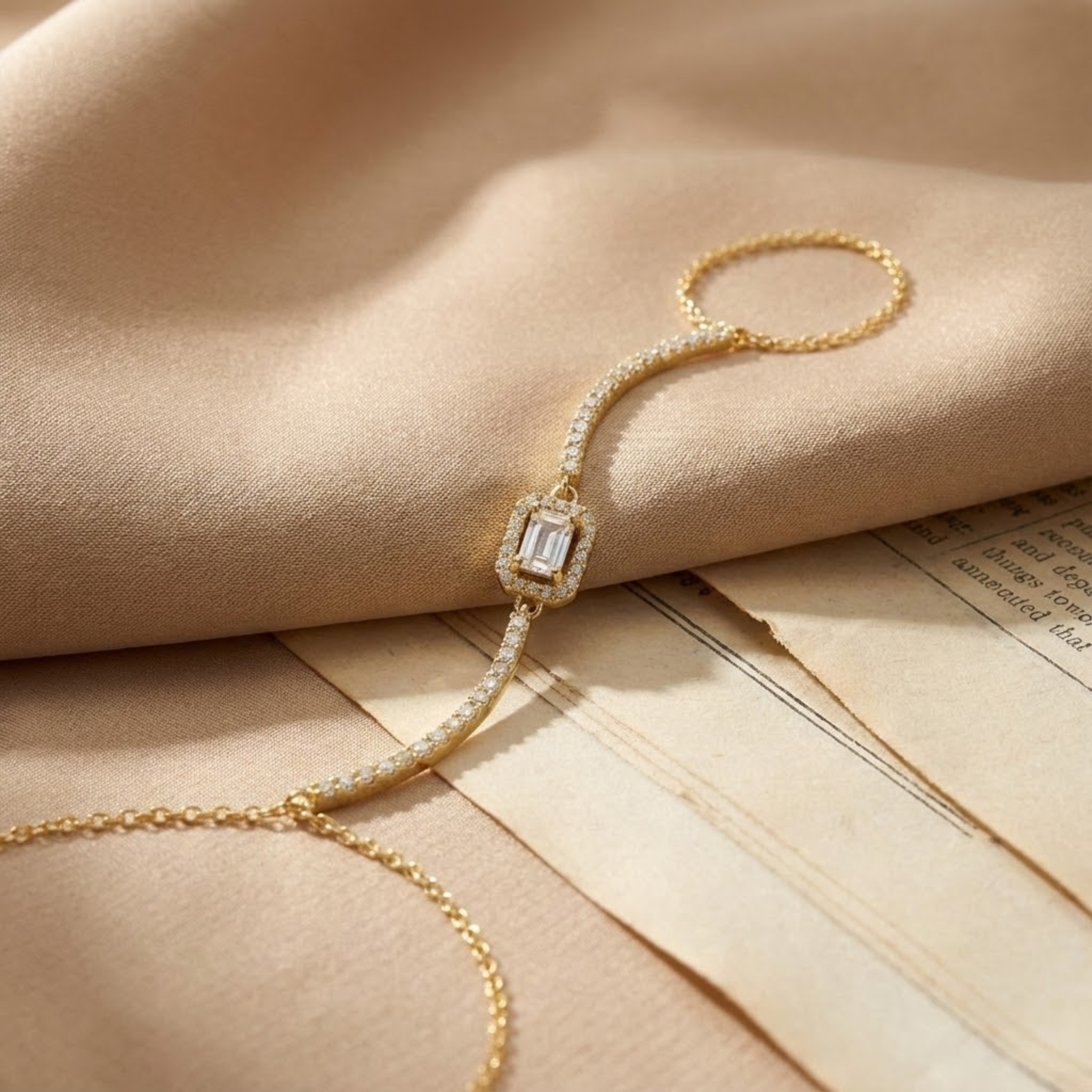 Emera Line Hand Chain