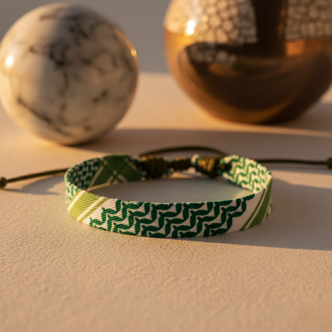 Qamar Keffiyeh Bracelet