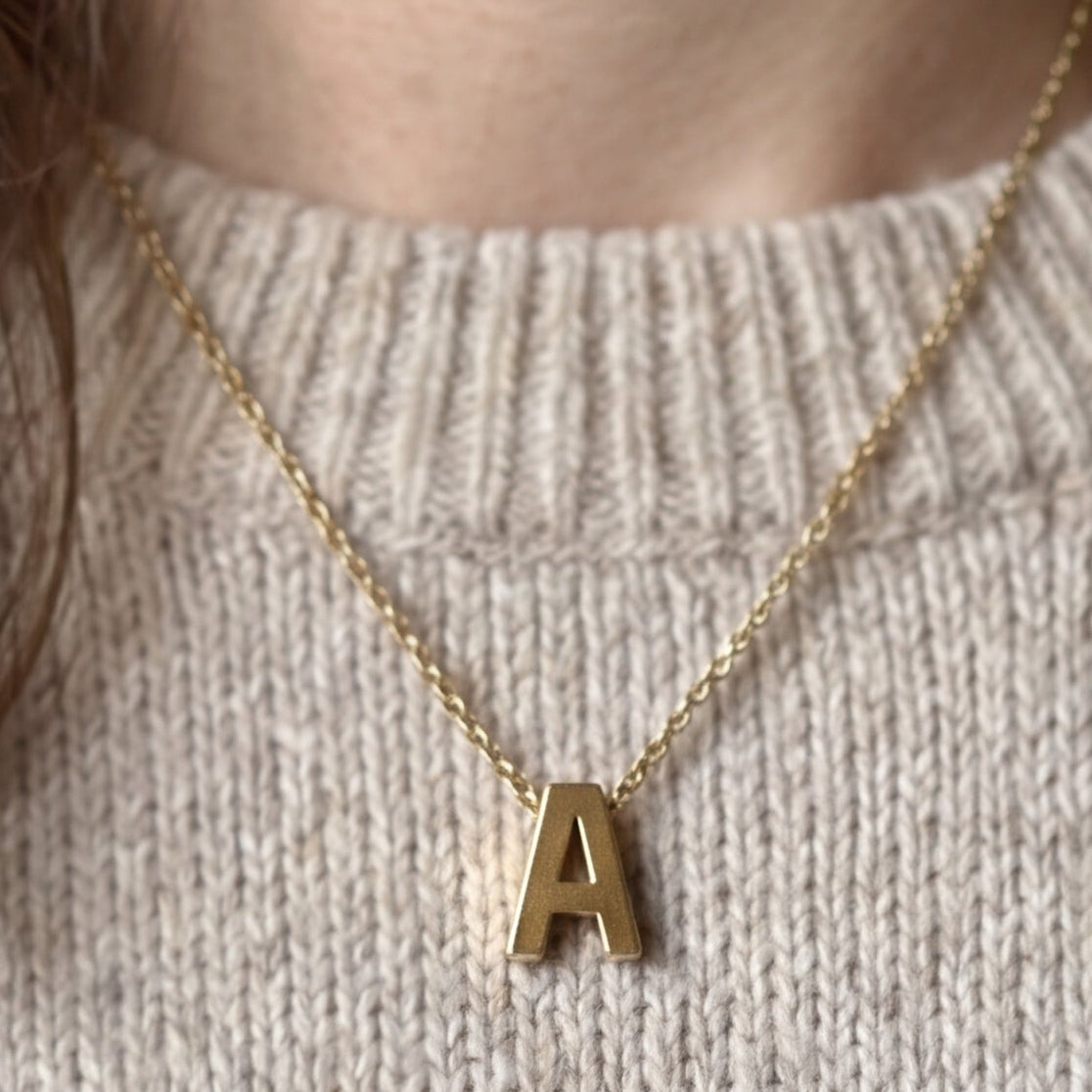 Delicate Initial Charm Necklace