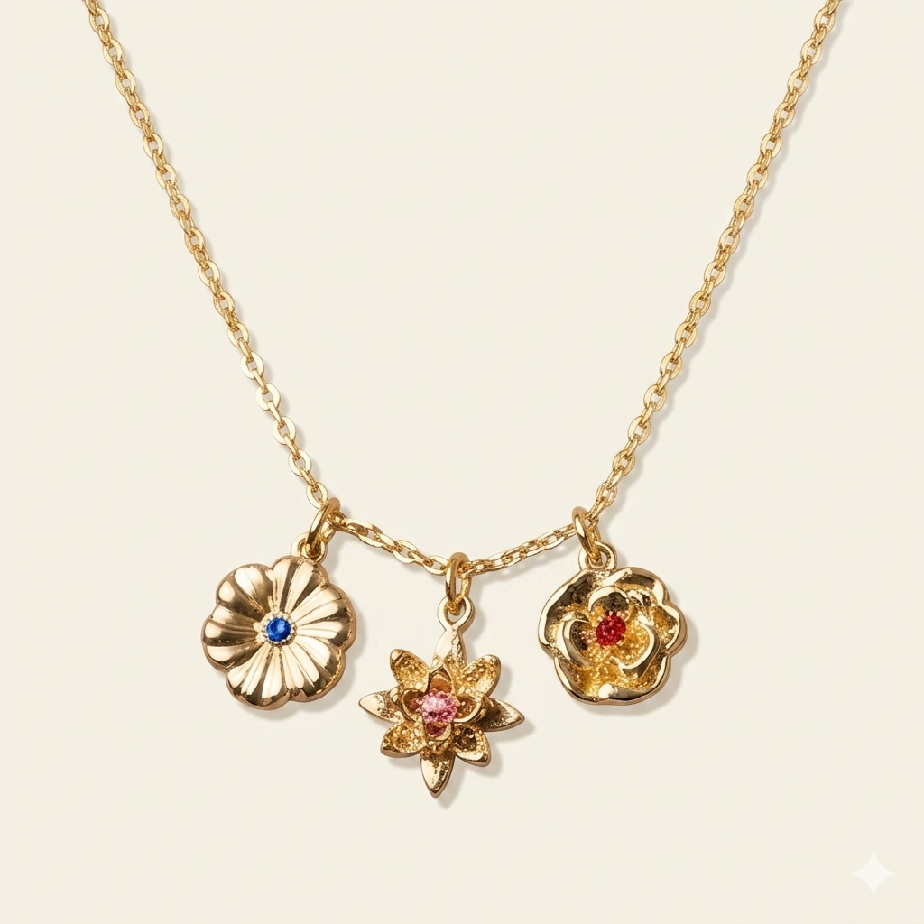 Bloom of Birth Charm Necklace
