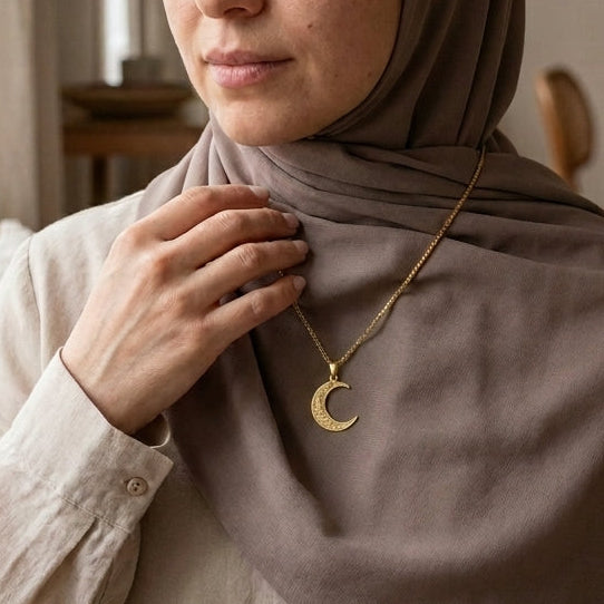 Qamar Celestia Crescent Necklace