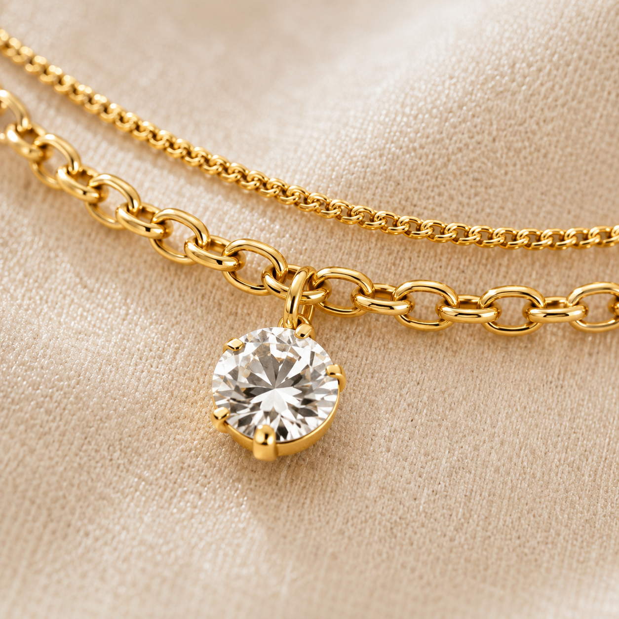 White Petal Shell Layered Anklet