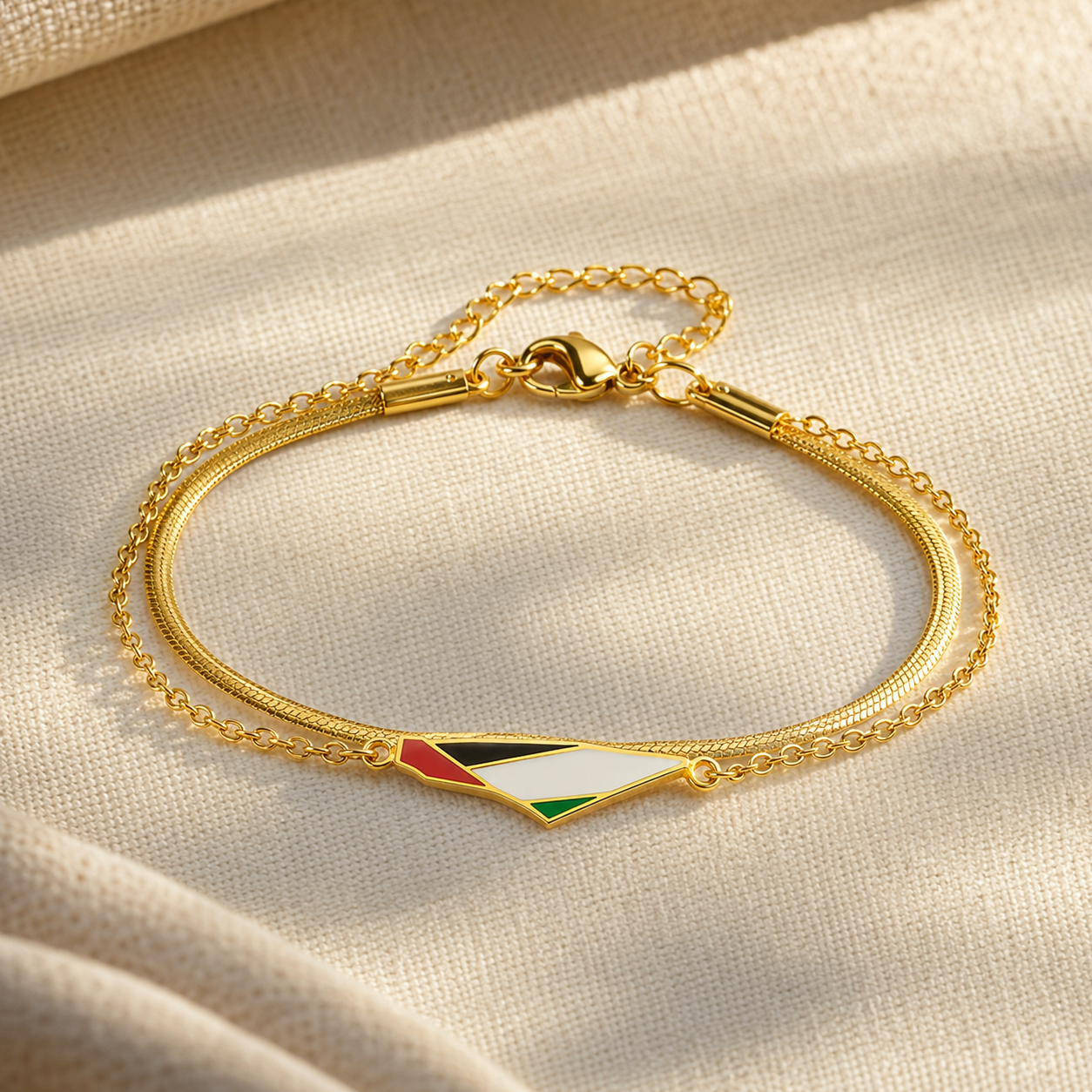 Qamar Unity Herringbone Bracelet