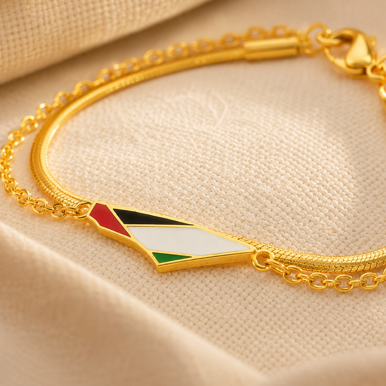 Qamar Unity Herringbone Bracelet