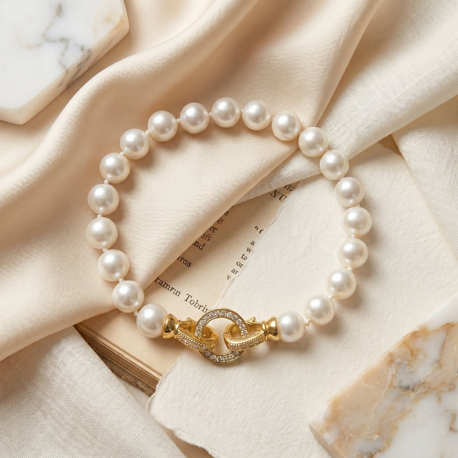 Cara Pearl Link Bracelet