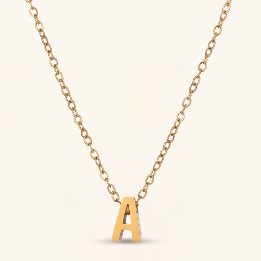 Delicate Initial Charm Necklace