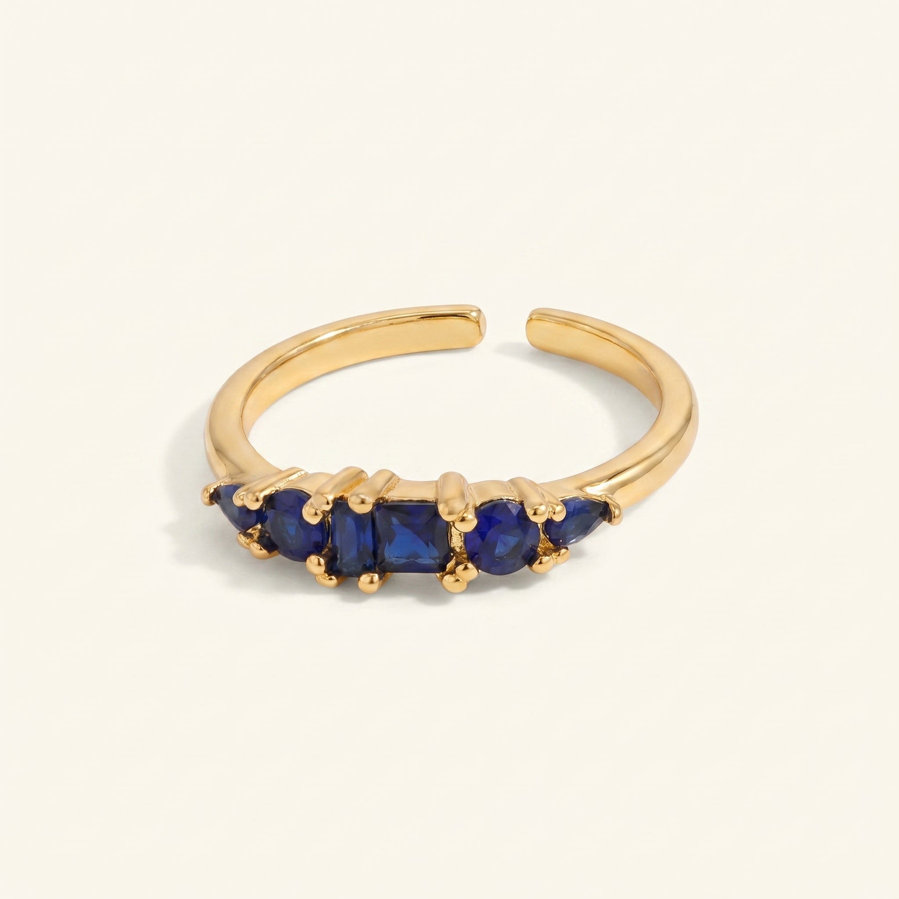Layered Bell Gem Ring
