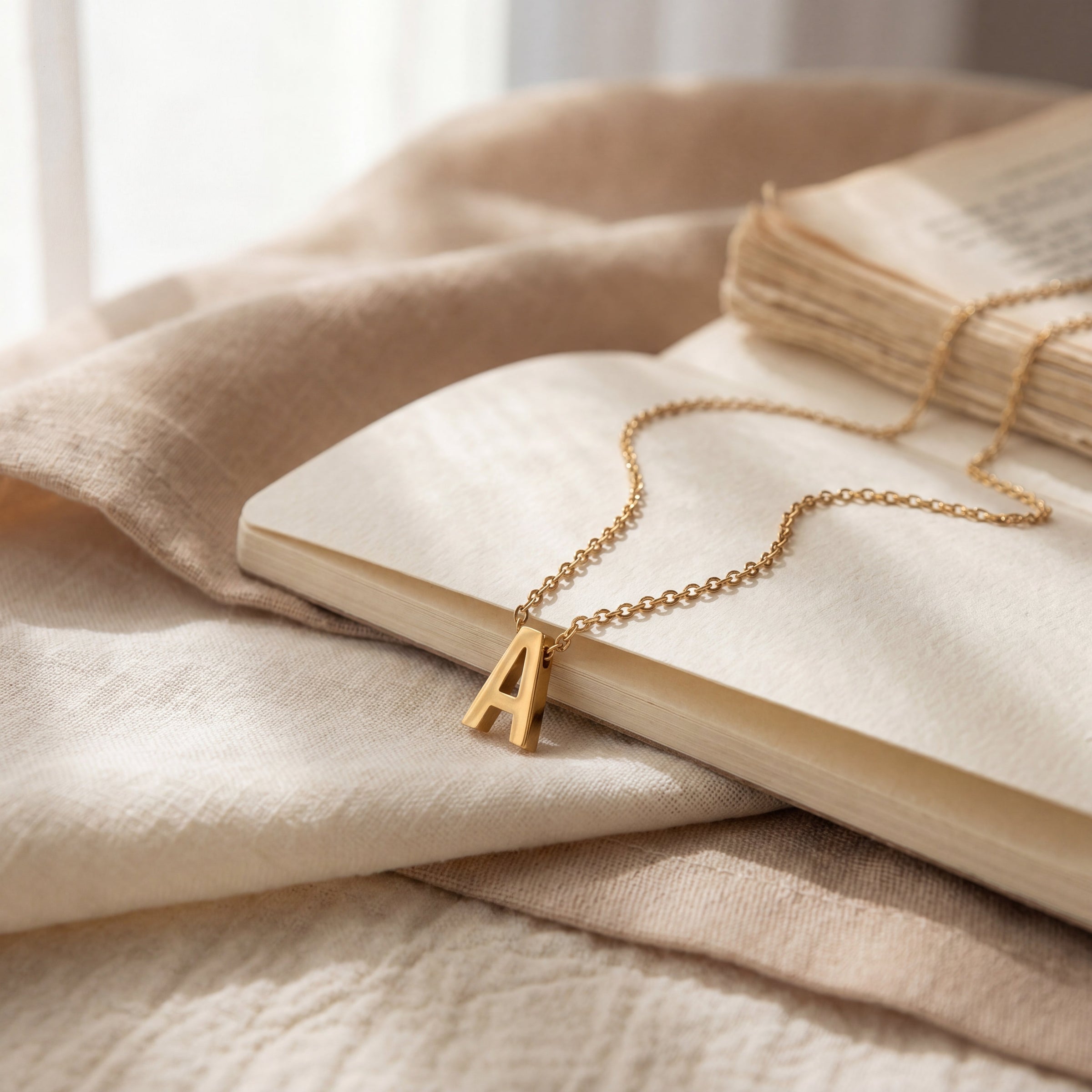 Delicate Initial Charm Necklace