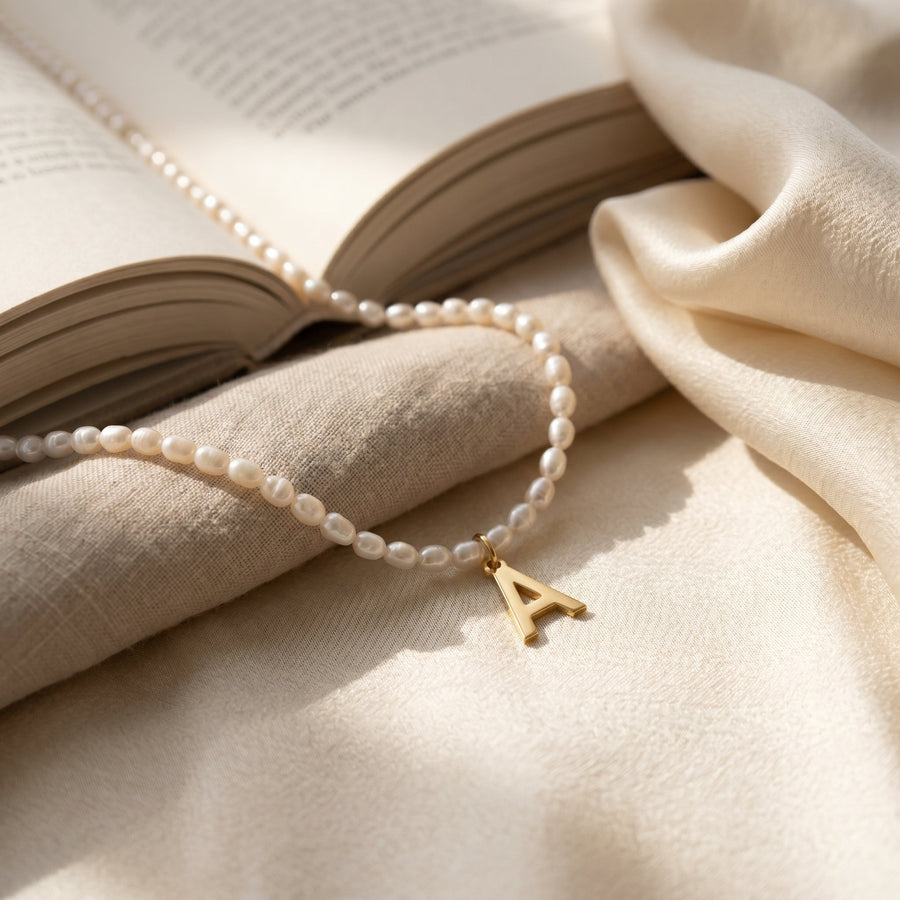 Lulu Bold Initial Statement Necklace