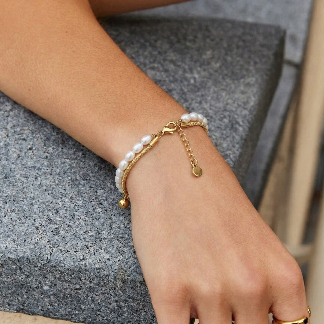 Aria Layered Pearl Bracelet