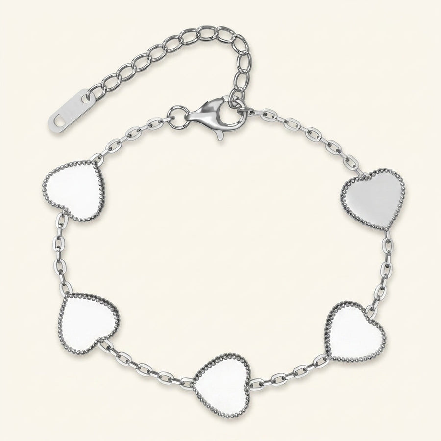 Every Silver Heart Bracelet
