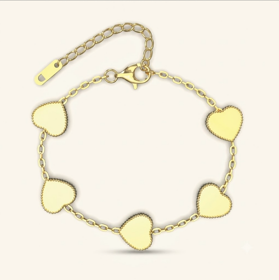 Every Gold Heart Bracelet