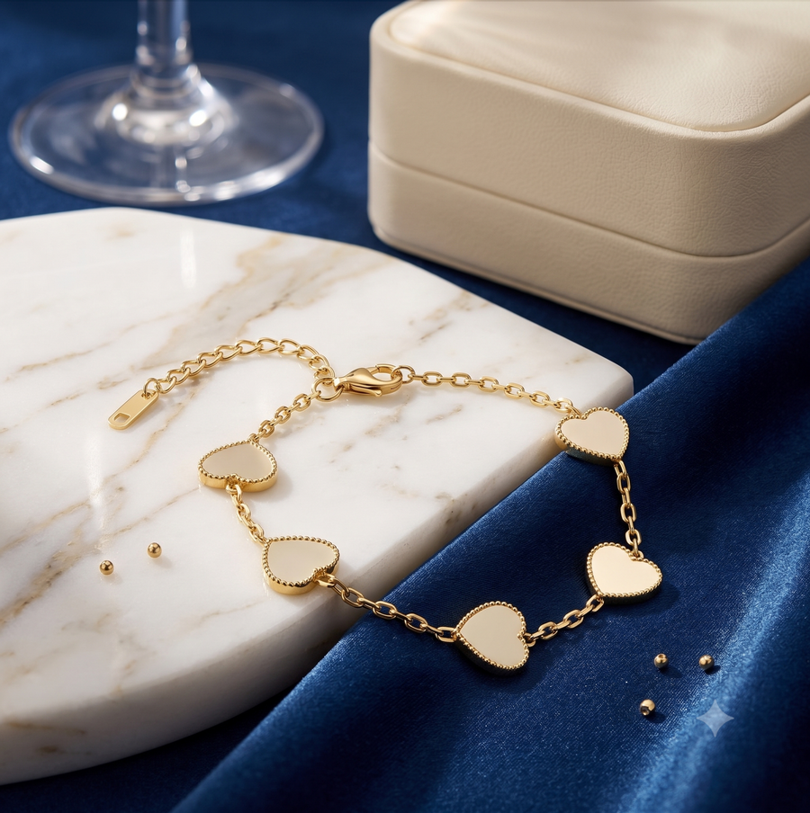 Every Gold Heart Bracelet