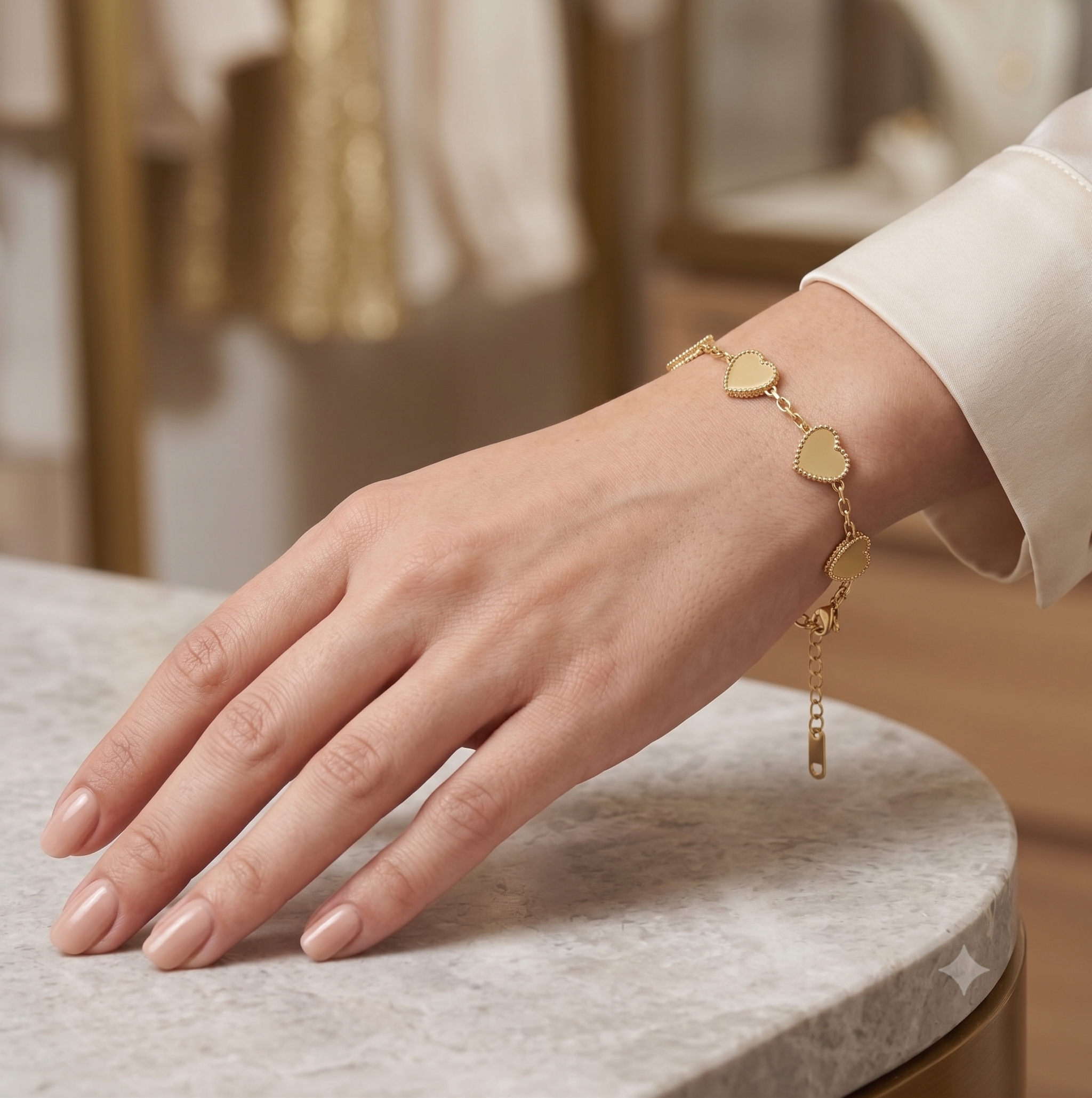 Every Gold Heart Bracelet