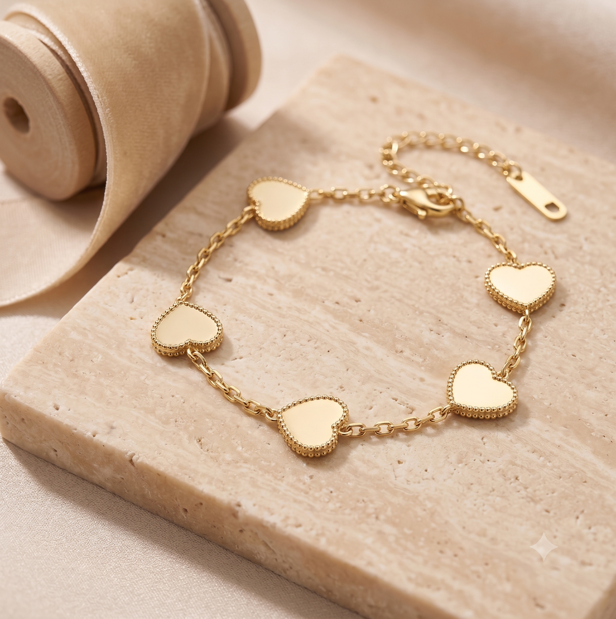Every Gold Heart Bracelet