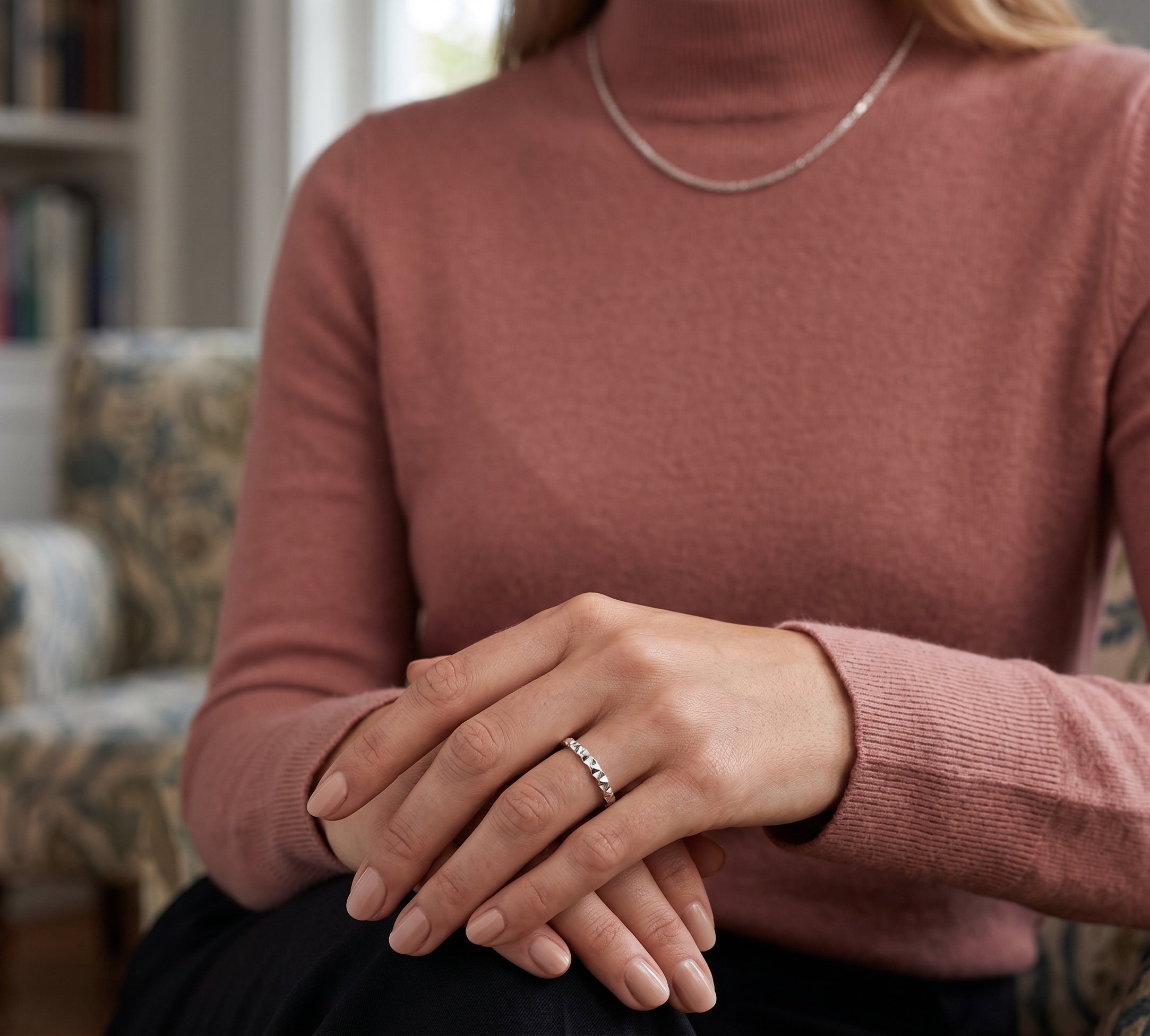 Faceted Band Ring
