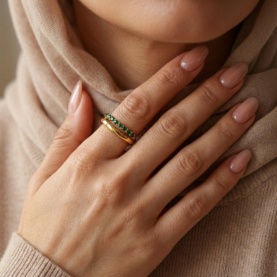 Wave Pave Ring