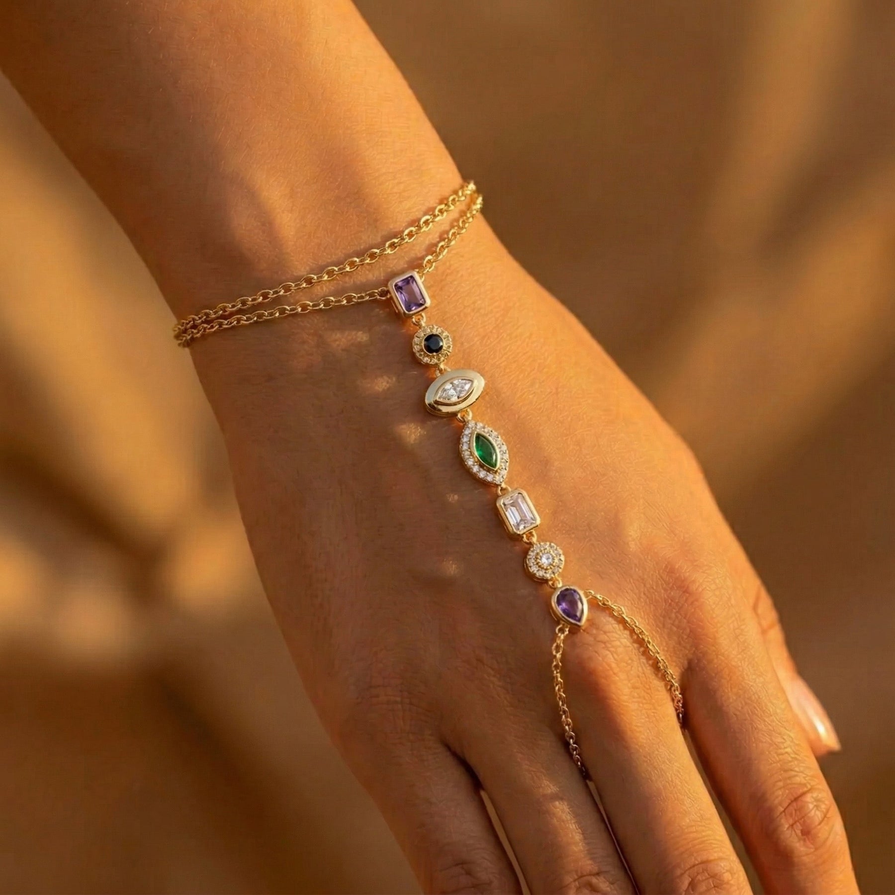 Ophira Blue Path Hand Chain