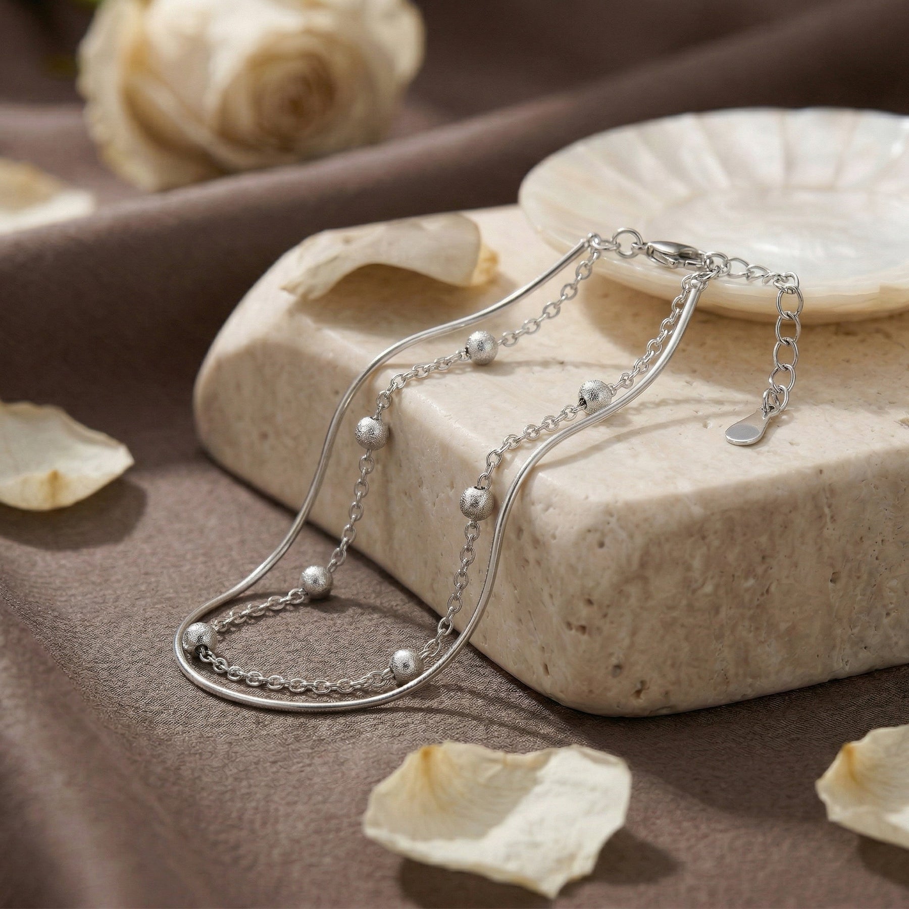 Pia Silver Layered Bracelet