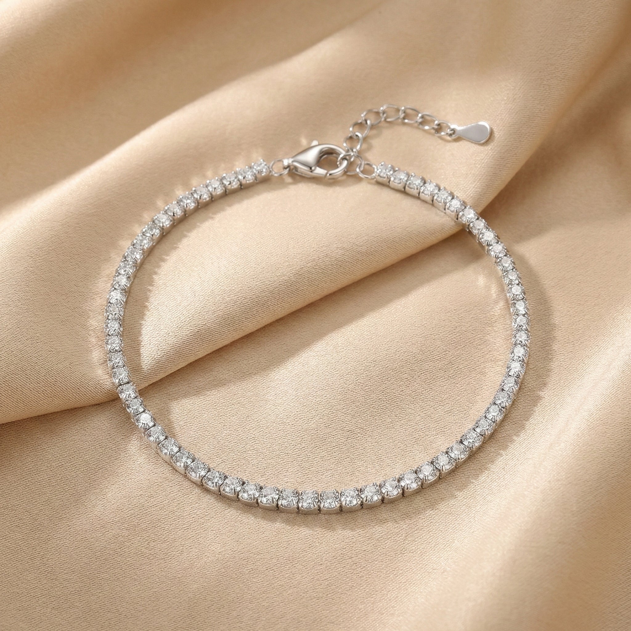 Cordelia Silver Tennis Bracelet