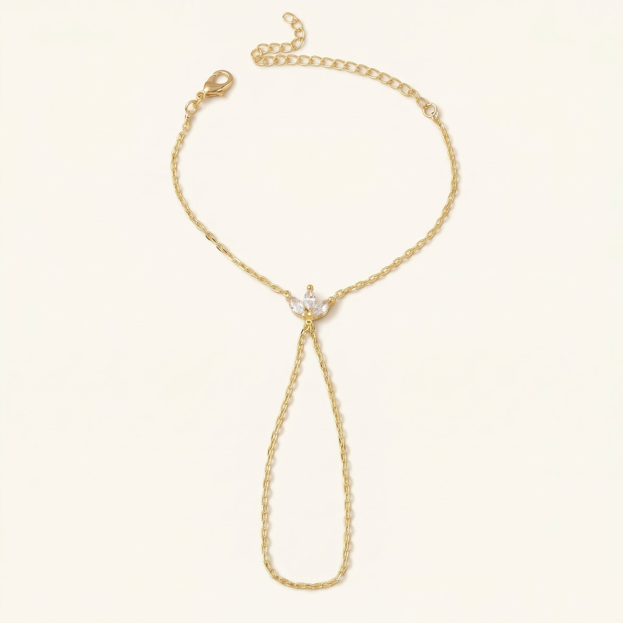 Flora Gold Hand Chain
