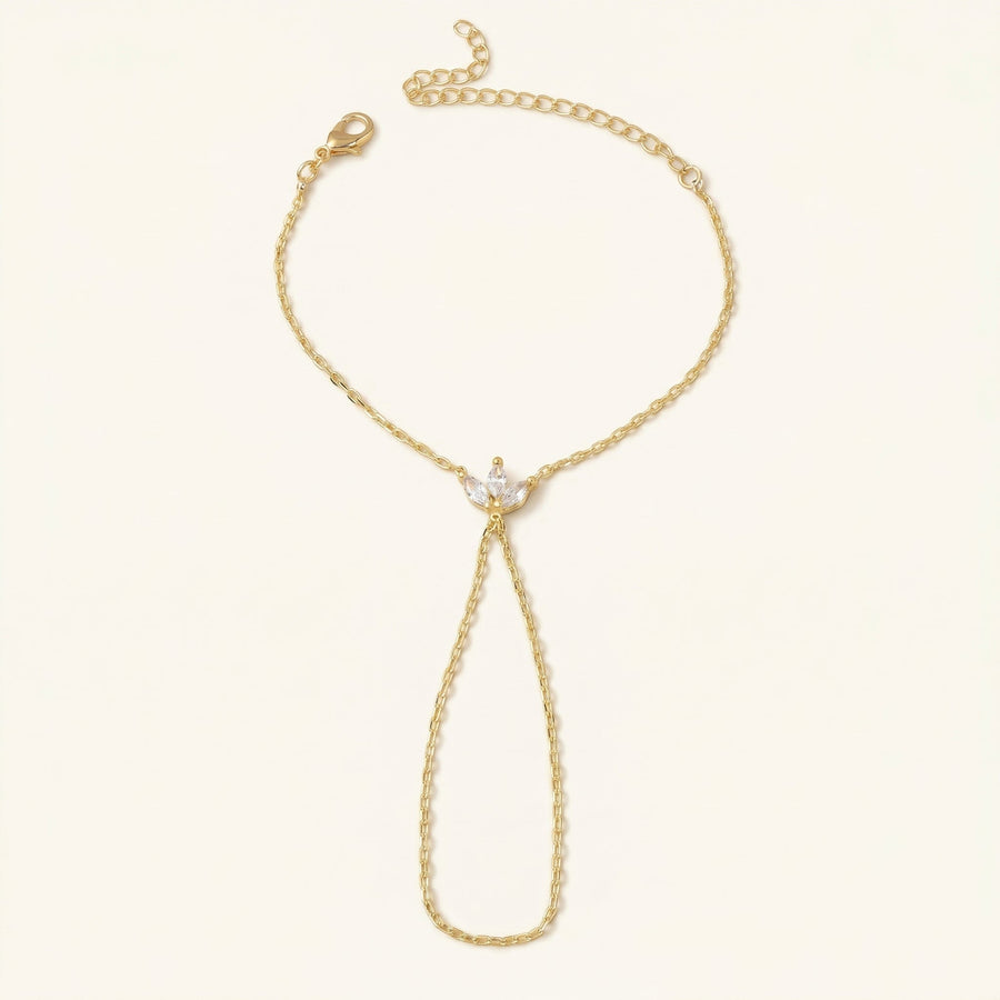 Flora Gold Hand Chain