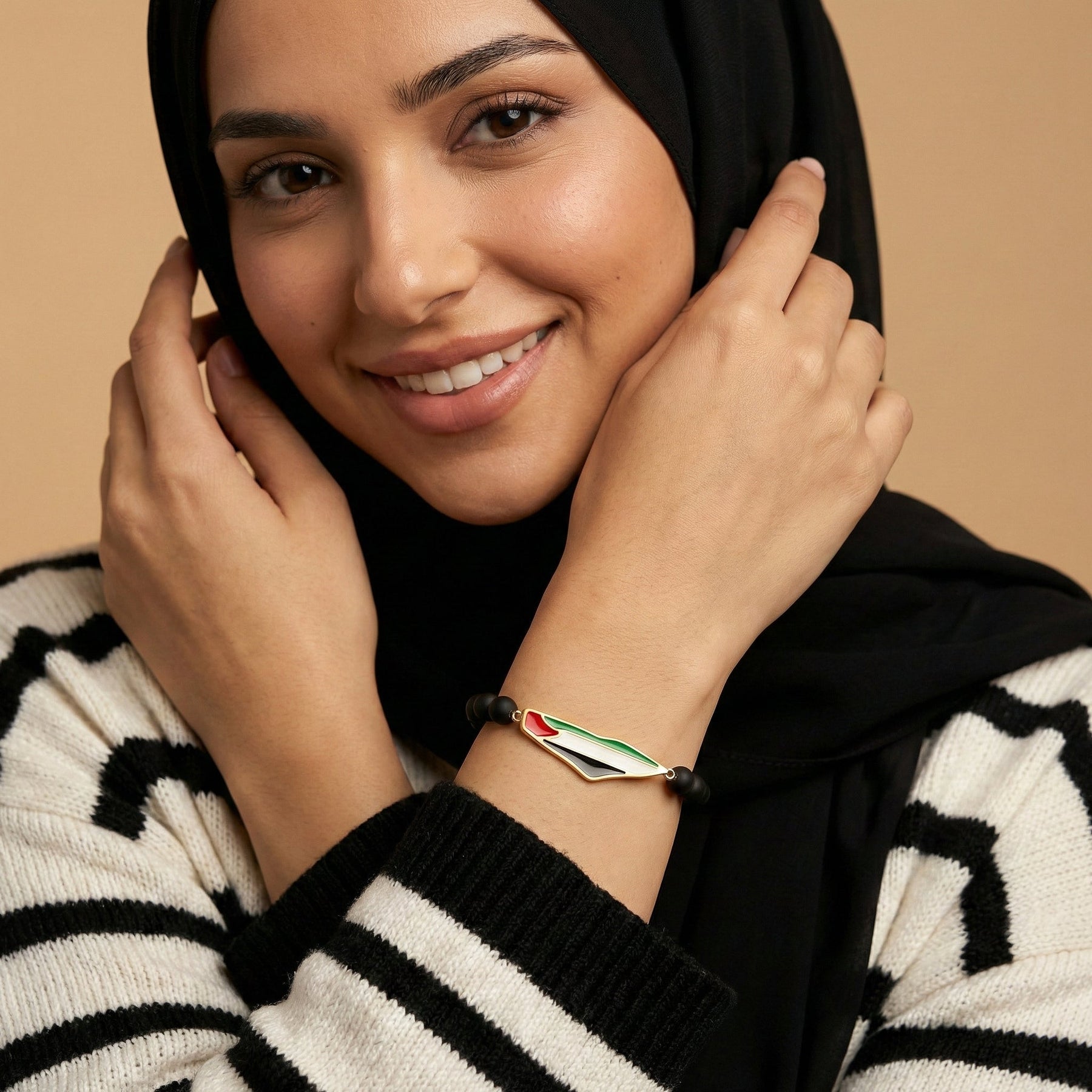 Qamar Palestine Bead Bracelet
