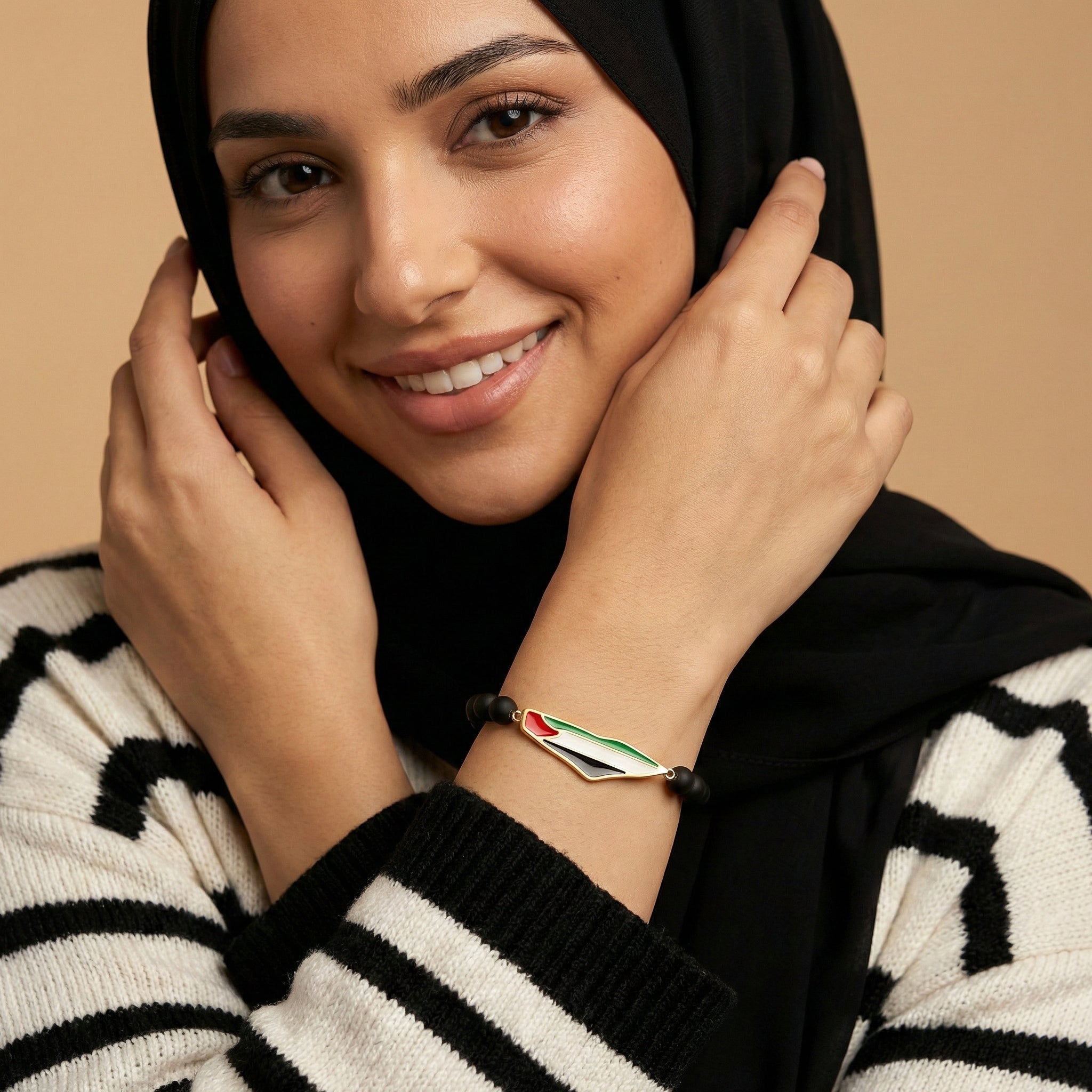 Qamar Palestine Bead Bracelet