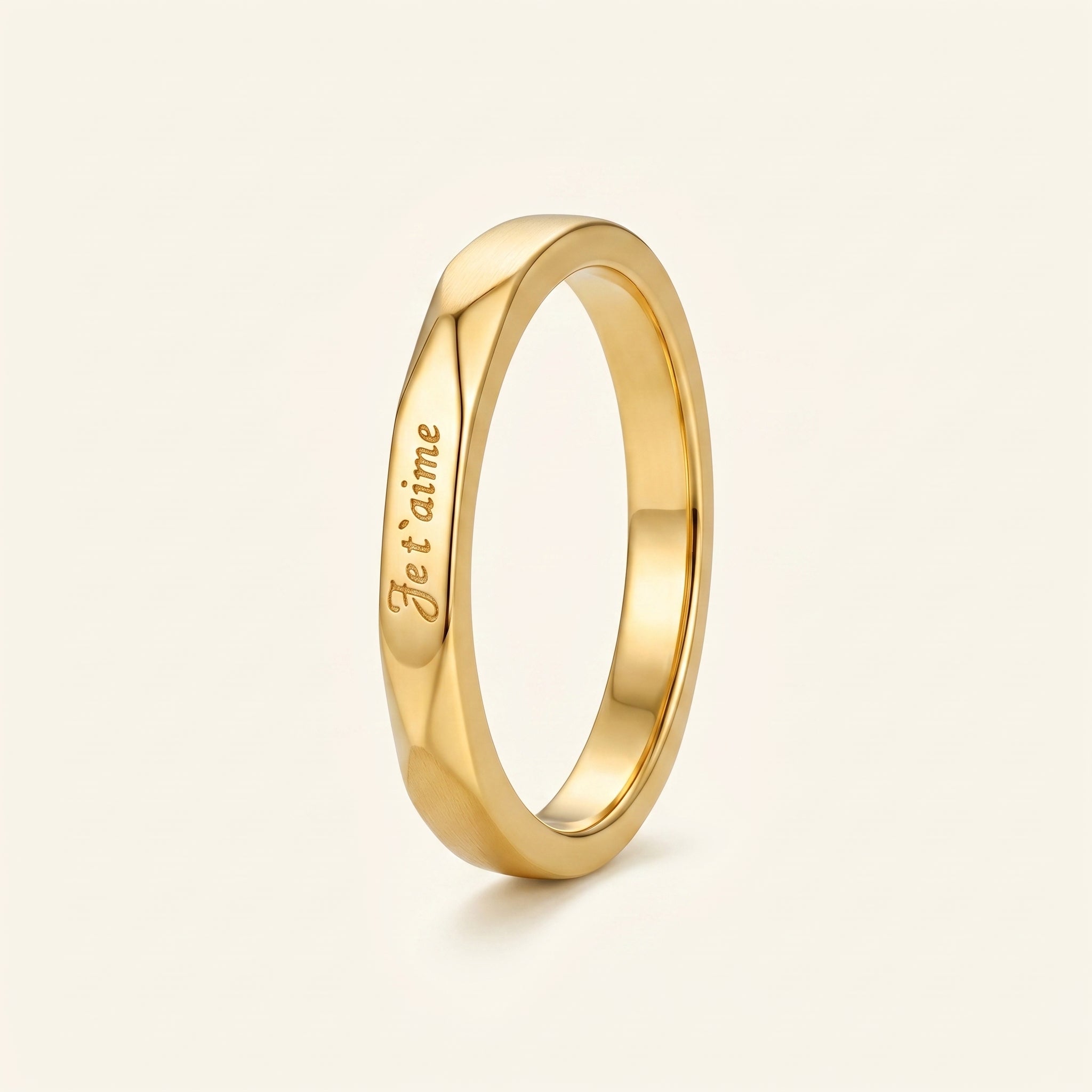 Love Script Band Ring