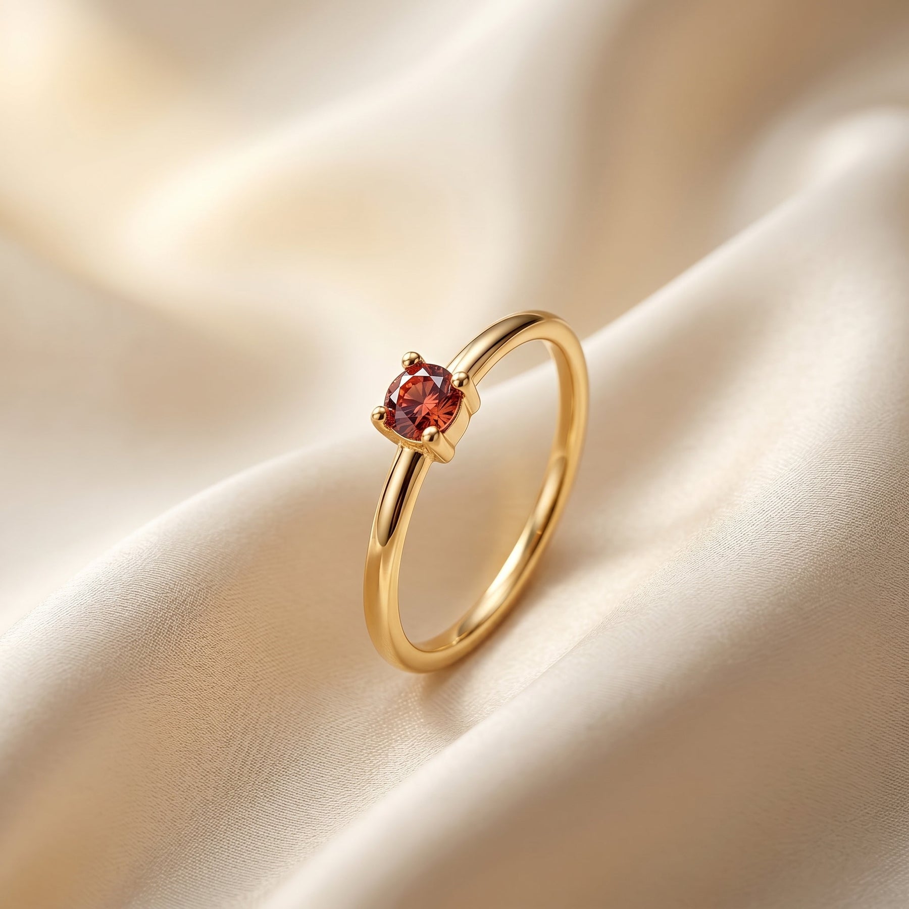 Petite Birth Gem Ring