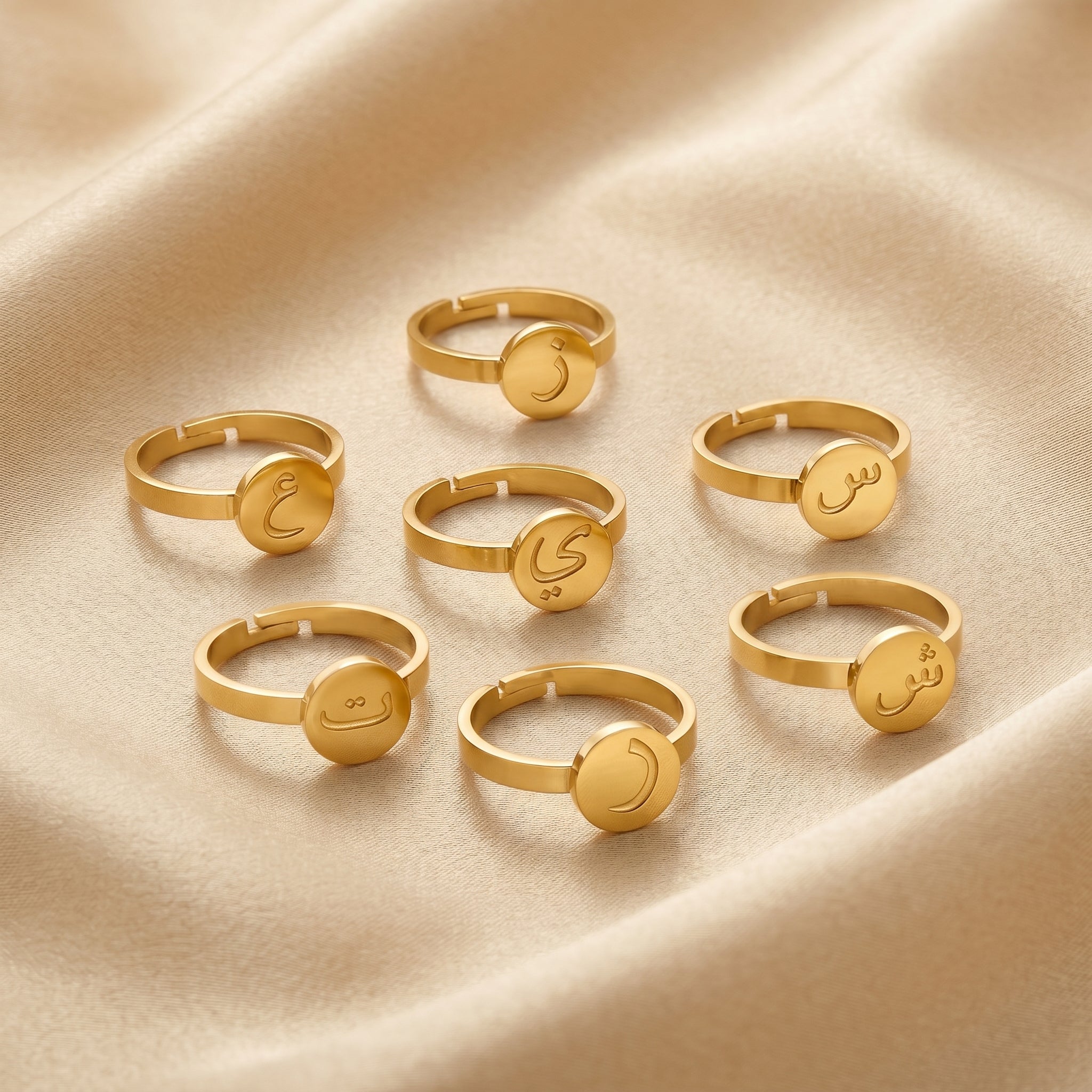 Custom Arabic Script Ring