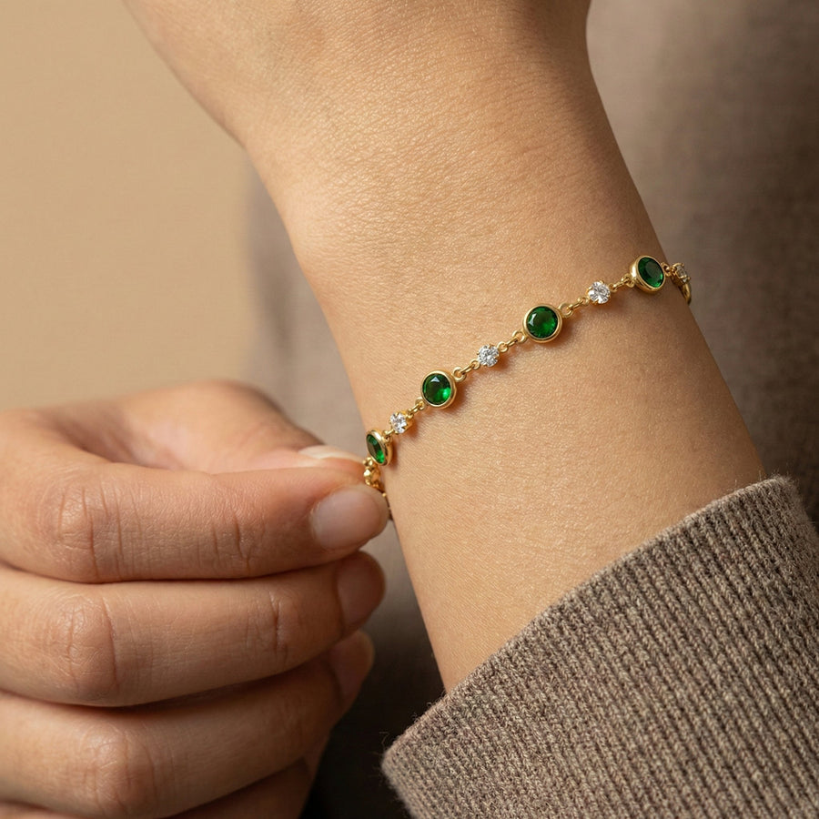 Arizona Green Stone Bracelet