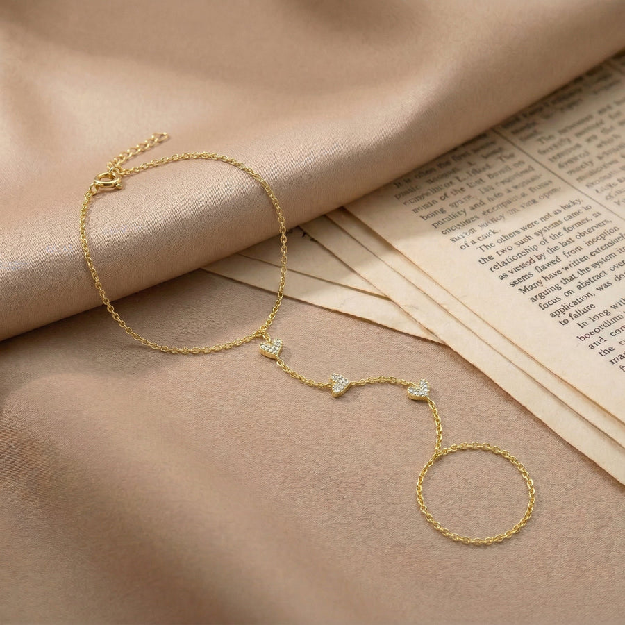 Elara Crystal Hand Chain