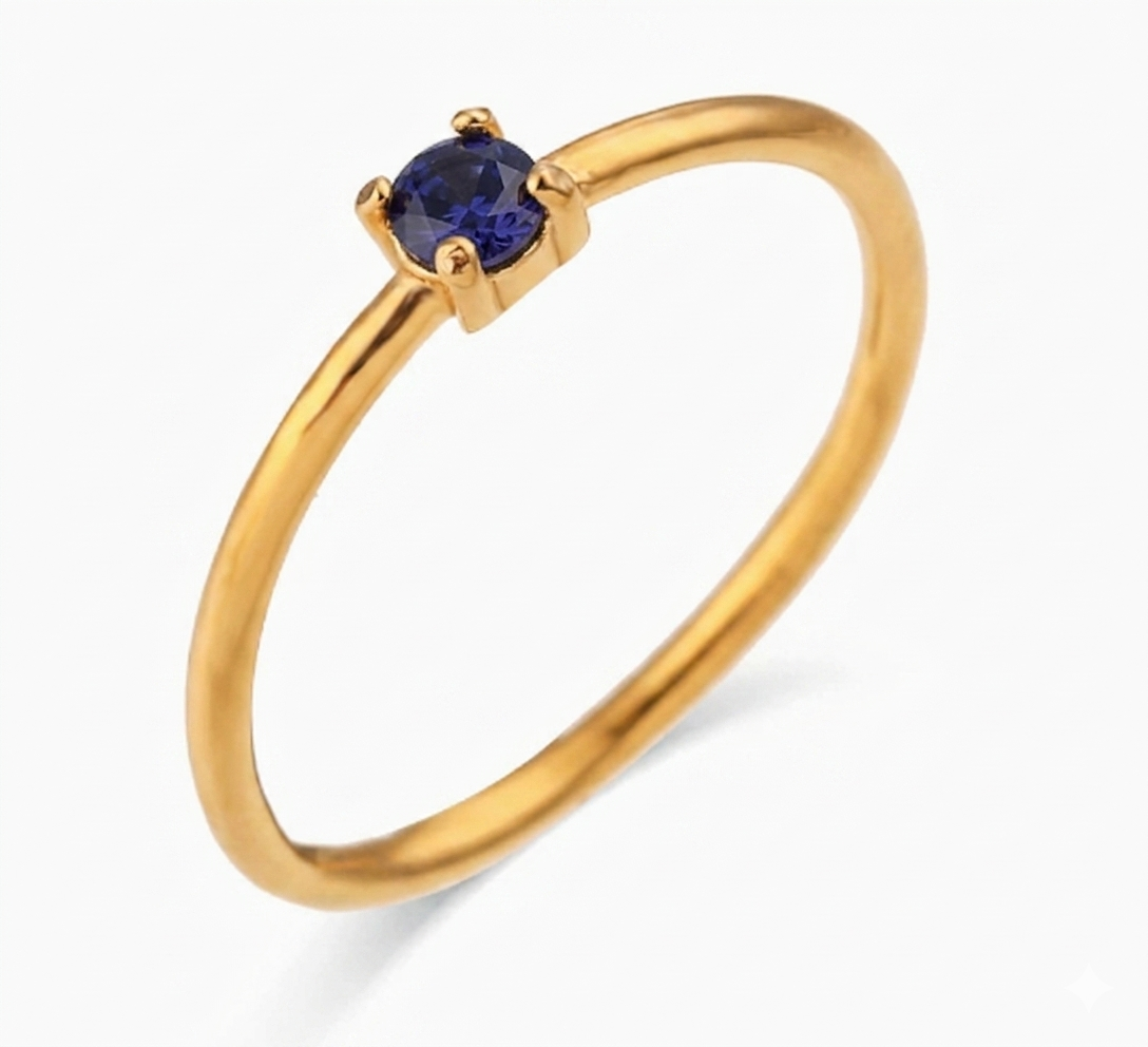 Petite Birth Gem Ring