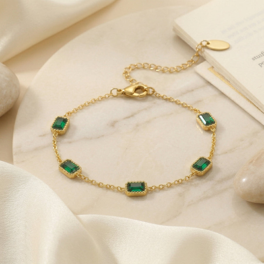 Trinity Emerald Bracelet