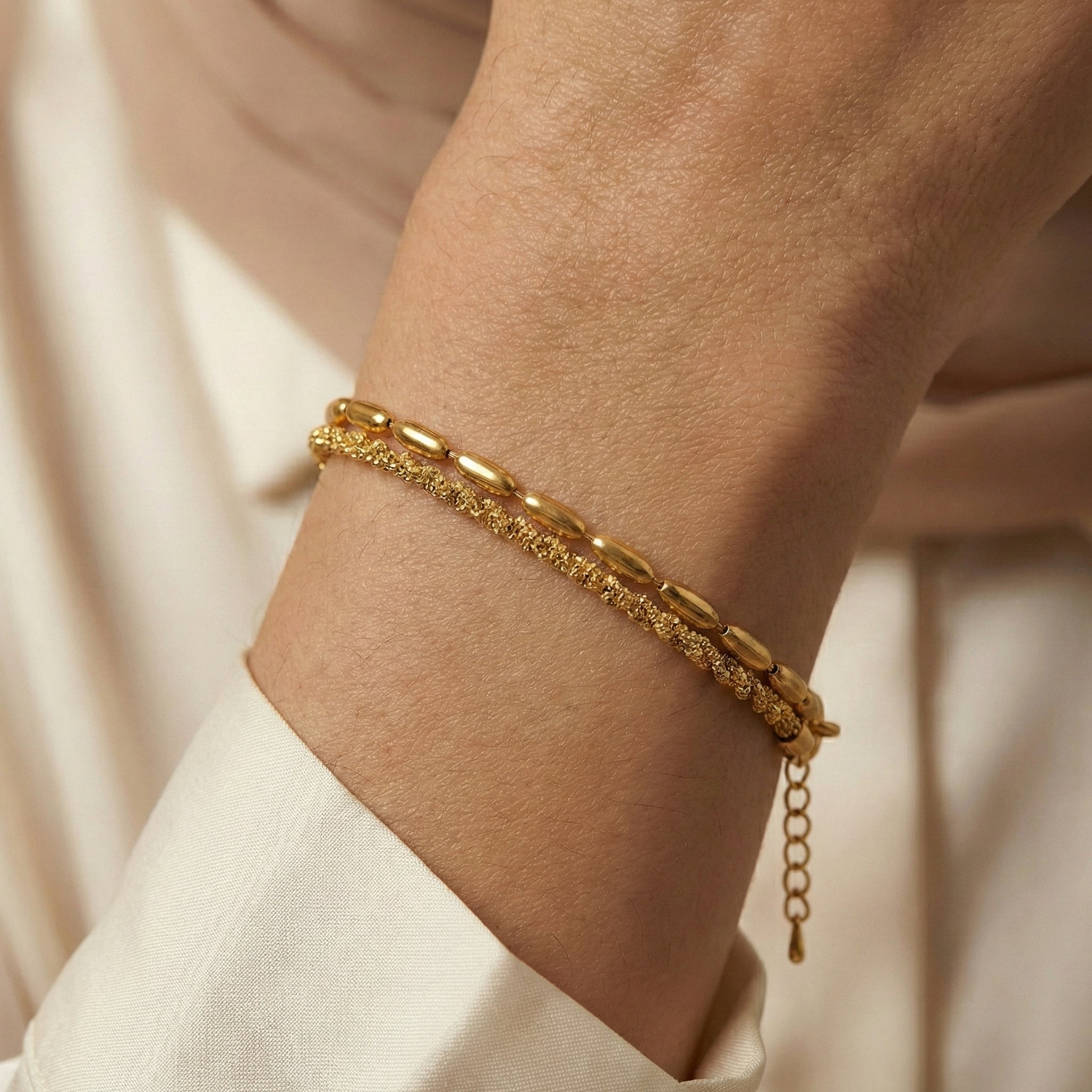 Twisted Leila Layered Bracelet