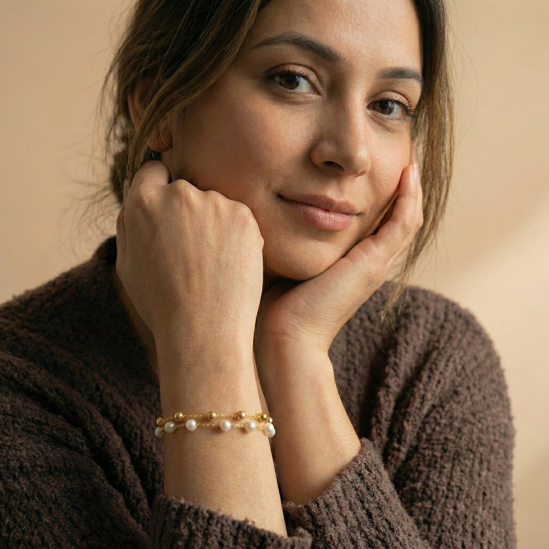 Callie Layered Pearl Bracelet