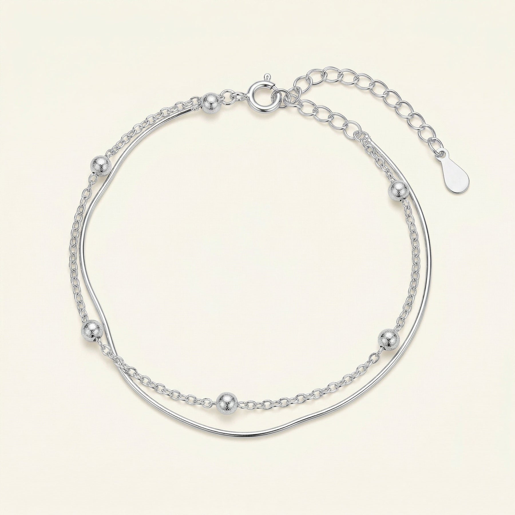 Pia Silver Layered Bracelet